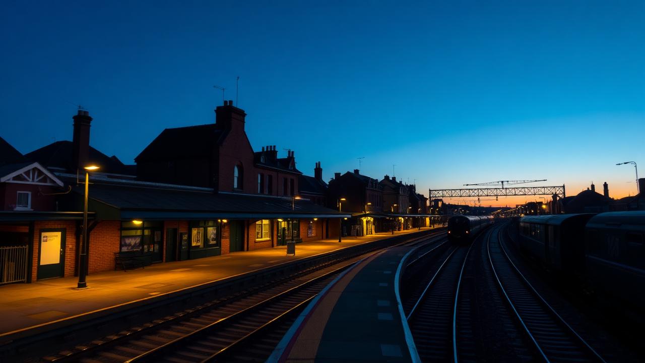 Crewe at dusk