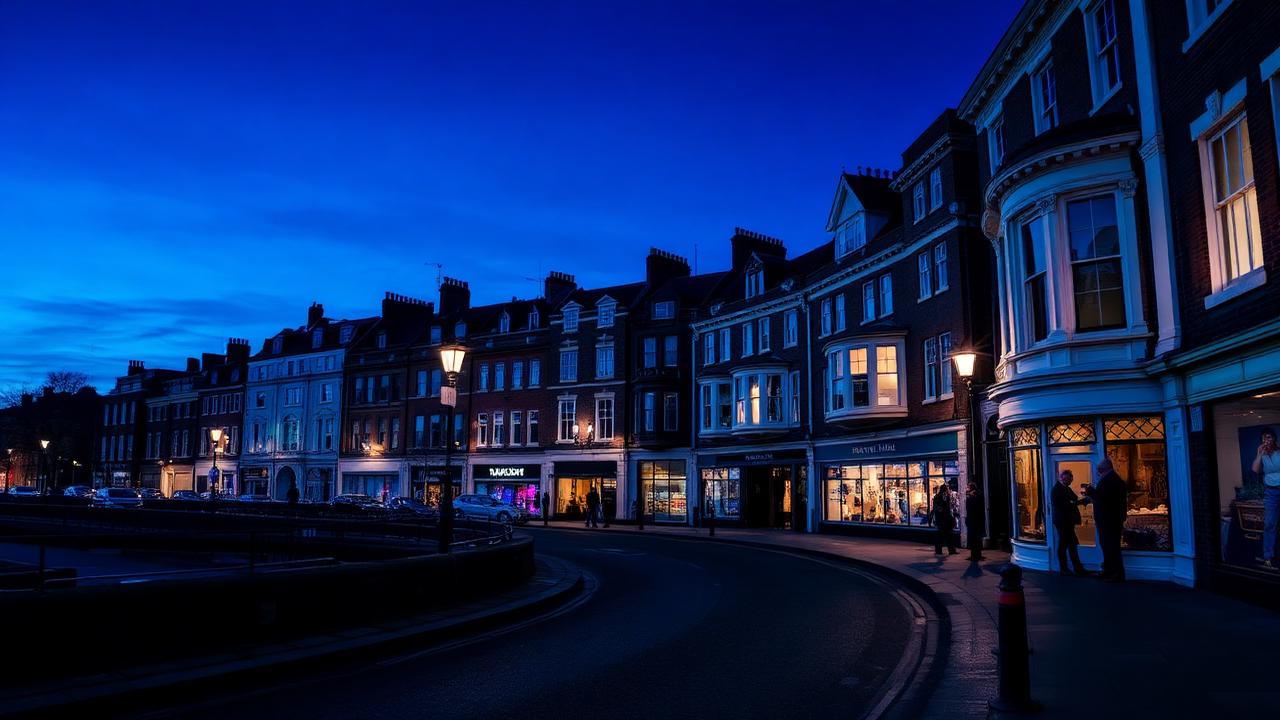 Newport at dusk
