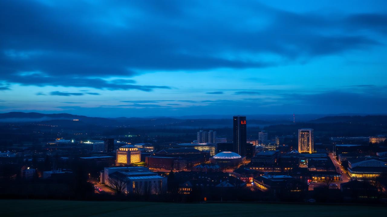 Telford at dusk