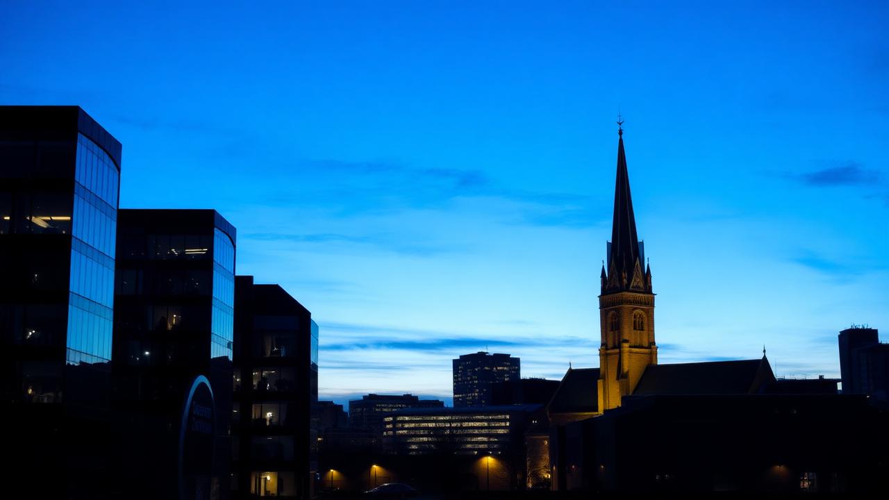 Wolverhampton at dusk